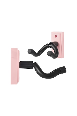 Ranyeek Pembe Gitar Duvar Asma Aleti - Ukulele, Mandolin Ve Gitar İçin Uygun - Abs+metal+silikon Malzeme Pembe