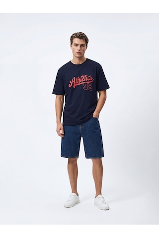 Ltb Varsity Baskılı Lacivert T-shırt Lacivert