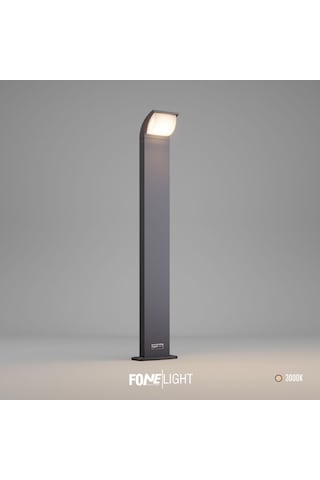 Fonelight Naja 80 Cm Led Bahçe Bollard Aydınlatma Direği Antrasit Alüminyum Ip65 Peyzaj Yürüyüş Yolu Aydınlatması 9w 3000k