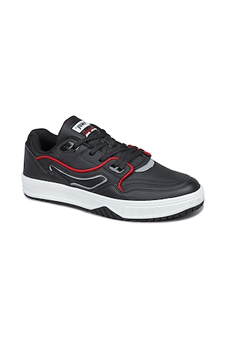 Jump 28520 Siyah - Beyaz Erkek Sneaker Günlük Spor Ayakkabı Siyah - Kırmızı