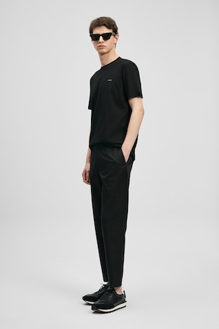 Lufian Bran Modern Grafik T- Shirt Siyah Siyah 111020321100100