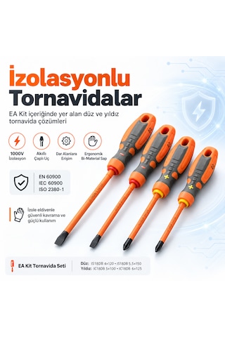 Elektrikli & Hibrit Araç Servisleri İçin 21 Parça 1000v İzolasyonlu El Aleti Seti