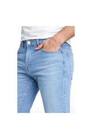 Classics Men Erkek Slim Fit Dar Paça Esnek Likralı Denim Jeans Kot Pantolon 7573 Buz Mavi