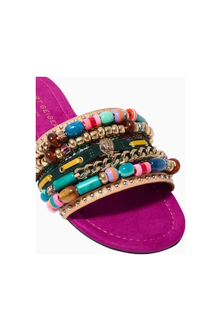Kurt Geiger Southbank Beaded Flats Zarif Boncuk Detaylı Rahat Günlük Kadın Babet Çok Renkli