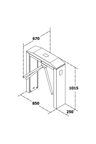 T250 A2 Üç Kollu Elektromekanik Turnike