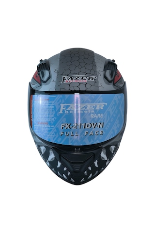 Fazer Ece 22.R06 Double Vizörlü Full Face Motor Kaskı Risky Çok Renkli