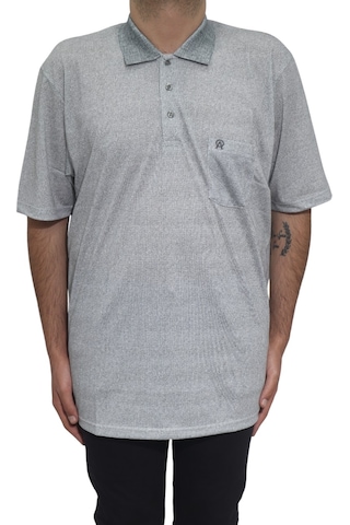 Santa Dmctekstil Erkek Desenli Klasik Kesim Rahat Kalıp Tek Cepli Polo Yaka Battal T-shirt Haki