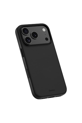 Apple Uyumlu iPhone 17 Pro Kılıf M-safe Şarj Özellikli Benks Vitapro Serisi Pu Deri Kapak Siyah
