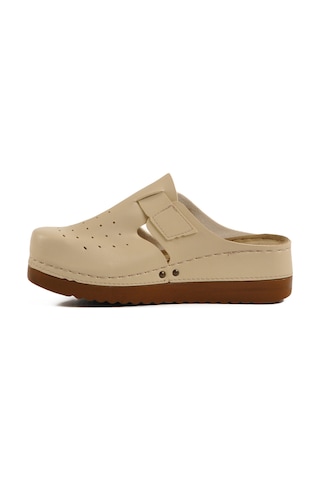 Bej Anatomik Unisex Sabo Terlik 07-008 G Bej