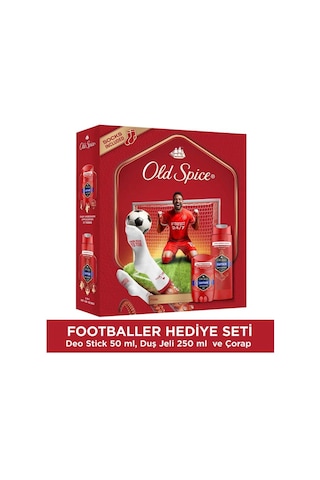 Old Spice Captain Footballer Set Deo Stick 50 Ml+duş Jeli 250 Ml+çorap
