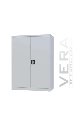 Çelik Dosya Dolabı Metal Dolap Ofis Dolapları Arşiv , Garaj , Bahçe , Kiler , Balkon 80x38x120 Açık Gri / Açık Gri