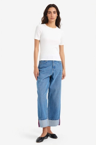 Defacto Slim Fit Dar Kesim Bisiklet Yaka Basic Düz Fitilli Kaşkorse Kısa Kollu Tişört C0097ax25auer105 Ekru