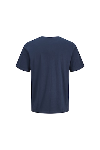 Jack & Jones Erkek Logo Detayli Bisiklet Yaka Tisört - Rush - 12298424 Lacivert