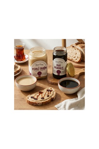Tahin Ve Dut Pekmezi İkili Paket 1 Kg + 600 Gr Kahvaltılık Doğal Set - 599222306