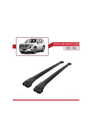 Toyota Land Cruiser J300 2022 Ve Sonrası İle Uyumlu Ace-1 Ara Atkı Tavan Barı Siyah