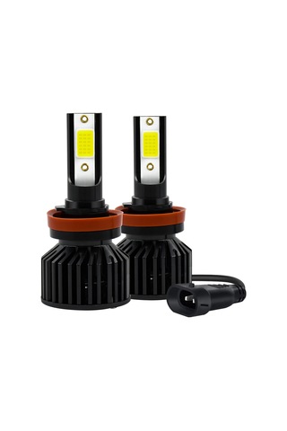 Geeksen H11 Arayüzlü 6000k Soğuk Beyaz Led Araç Farı Seti - 8000lm Parlaklık, Ip67 Su Geçirmez, Fanlı Soğutma, Plug & Play