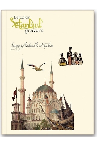 İstanbul Gravür Mini Journal Çizgili Tophane