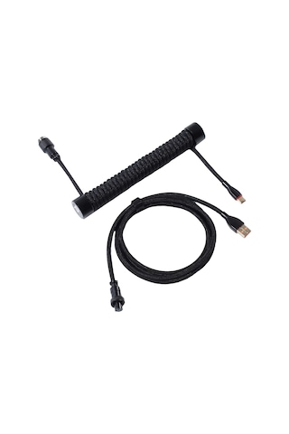 Gravastar Sarmal Aviator Usb To Type-c Mekanik Klavye Uyumlu Oyuncu Kablosu, 1.85m, Siyah