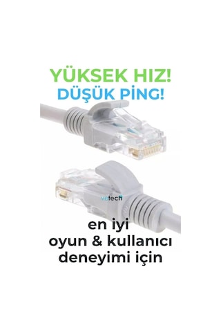 Cat6 10mt Lan Ethernet Kablosu Fabrikasyon Internet Kablo