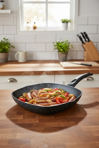 Bernardo Carolin 2 Parça Grill Tava Seti Siyah ( 26 Cm -28 Cm)