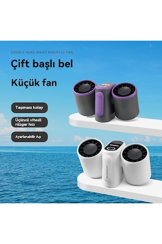 Jian Fan Çok Fonksiyonlu Taşıma-onçift Kafa Asılı Bel Fanıgri Çok Renkli