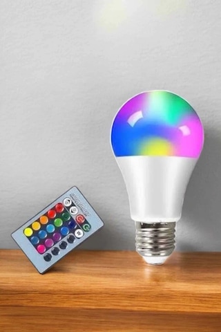 Mey İthalat Led Ampul Enerji Dostu Rgb Işıklı 100w Led Işık Çok Renkli 64084889