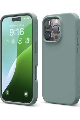 Apple iPhone 16 Pro İle Uyumlu Telefon Kılıfı Kadife Iç Yüzey Soft Tasarım Lansman Kılıf