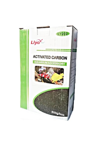Liya Aktif Karbon Akvaryum Filtre Malzemesi Fileli 500 G