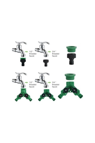 Pazly 100ft 30m Otomatik Damla Sulama Sistemi Kiti Zamanlayıcılı Mikro Püskürtücü Bahçe Sulama Seti