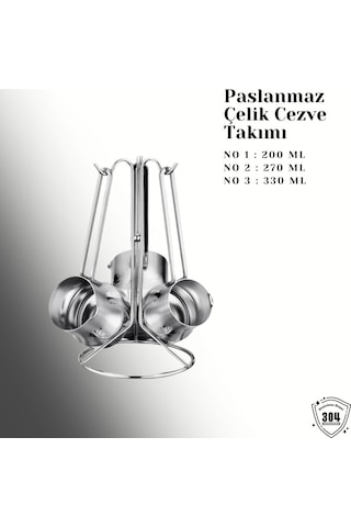 Karizma Cezve Takımı-satenli