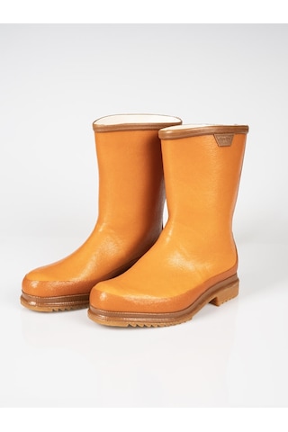 Kocamanlar Derby Krep Kauçuk Kaymaz Soğuk Su Geçirmez İş Ve Av Botu Çizmesi Turuncu