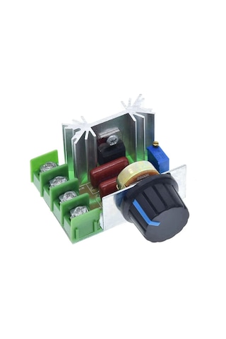 Hız Düğmesi 2000w Thyristor Elektronik Voltaj Regülatörü Dim Hız Sıcaklık Kontrolü