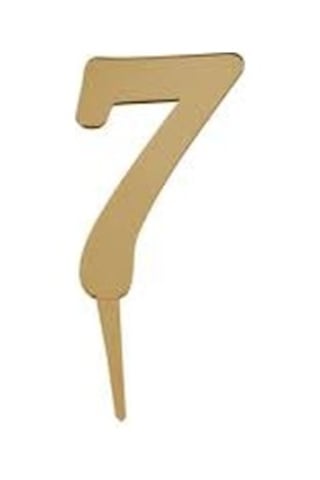 Gold Aynalı Pleksi (A - Z) Harf veya rakam (11Cm x 6 Cm) 1 Adet