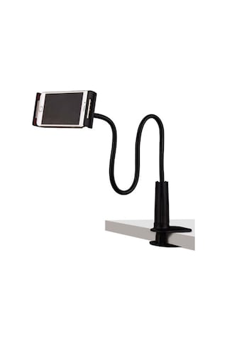 Symbee 4-10 İnç Telefon/tablet İçin 360 Dönebilen Yatak Odası Gooseneck Tutucu - Kolay Kurulum, Sabit Clip Ve Esnek Boru