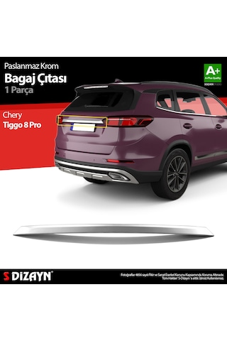 S-dizayn Chery Tiggo 8 Pro Krom Bagaj Çıtası 2022 Üzeri