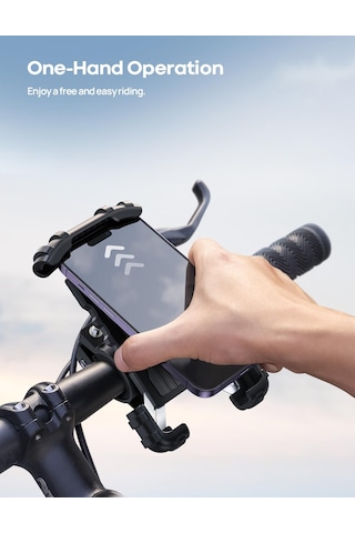 Lamicall Motosiklet Ve Bisiklet Telefon Tutucu 360 Derece Döndürülebilir Bm02black