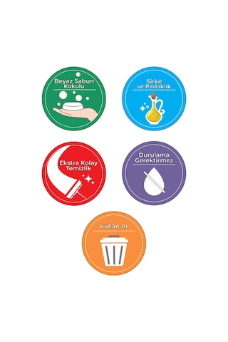 Happy Beyaz Sabun Kokulu Mop Yer Temizlik Havlusu 50'li