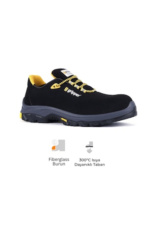 Gripper Executive Low Gpr-55 S3 Fiberglass Burunlu İş Ayakkabısı-sıyah Mıcrofıber Siyah Gripper Executive Low Gpr-55 S3 Fiberglass Burunlu İş Ayakkabısı-sıyah Mıcrofıber Siyah