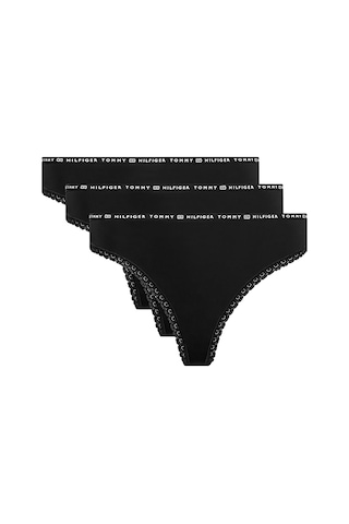 Tommy Hılfıger Kadın 3 Lü Tanga Uw0uw02824-0r7 Uw0uw02824-0r7 Siyah Siyah