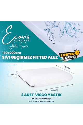 Ecovis Viscotex Aile Seti, 2'li Visco Yastık Ve Yatak Alezi