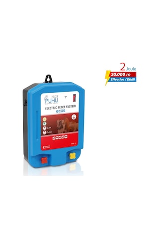 Puhu Ecos Eko Model Kuruluma Hazır Elektrikli Çit Sistemi 10 Dönümlük 2 Joule -2459