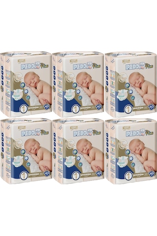 Pedo Plus Bebek Bezi Beden:1 2-5kg Yeni Doğan 240 Adet Jumbo Av 6'lı