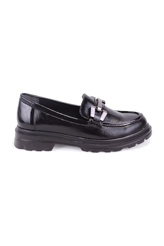 Dagoster Dza07-90814 Siyah Rugan Günlük Loafer Kadın Ayakkabı
