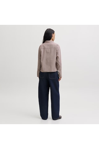 Jack & Jones Kadin Comfort Fit Uzun Kollu Gömlek - Asta - 12299780 Chocolate Truffle