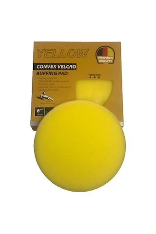 Premium Quality Convex Velcro 155mm Cırtlı Sarı Polisaj Süngeri