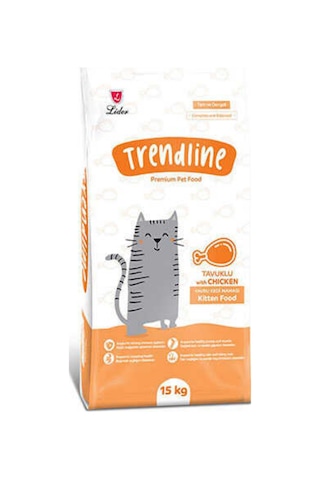 Trendline Kitten Tavuklu Yavru Kedi̇ Maması 15 KG