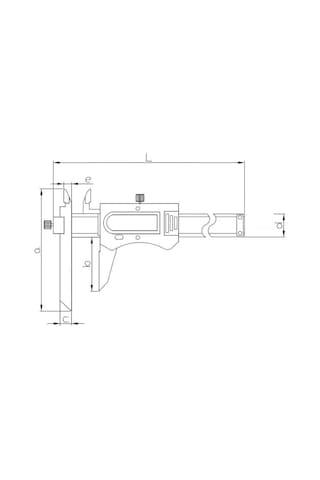 Fett 0-300mm Asimeto Ayarlanabilir Çeneli Dijital Kumpas As-317120
