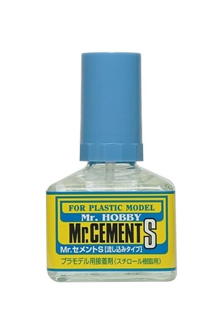 Mr.hobby Mc-129 40 Ml. Mr.cement S, Fırçalı, İnceltilmiş Plastik Yapıştırıcısı