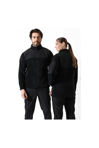 Soft Shell Robalı Unisex Polar Mont - Siyah Siyah