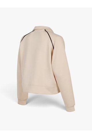 New Balance Nb Lıfestyle Women Full Zıp Kadın Bej Sweatshirt - Wnj3626
